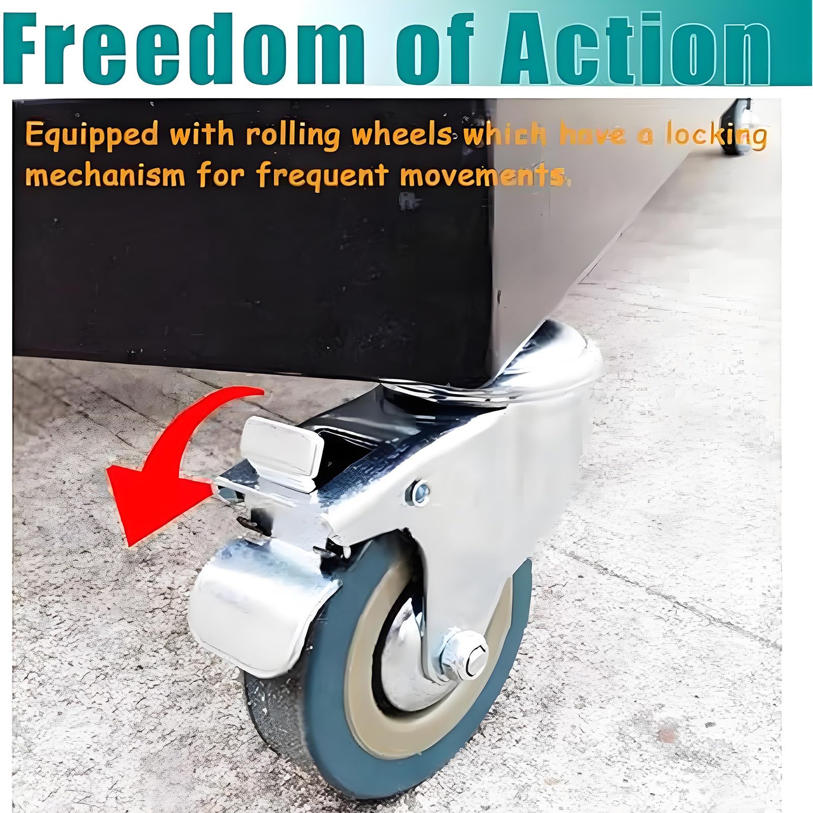 Carrito para almacenar sillas Plegables, Plataforma móvil Plegable para 16-20 sillas Plegables, Plataforma metálica Resistente con Ruedas de Goma con Bloqueo, Ideal para oficinas y Empresas.