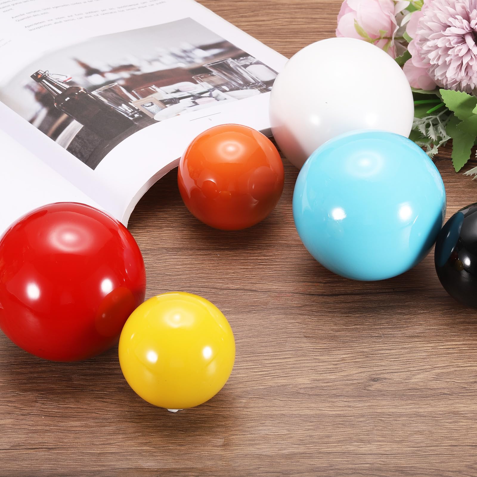 QUARKZMAN Boule de Décoration de Globe de Jardin 3,5 Pouces 90 mm Sphère Réfléchissante Polie, Boule de Jardin en Acier Inoxydable pour Décoration de Jardin à Domicile, Noir Brillant