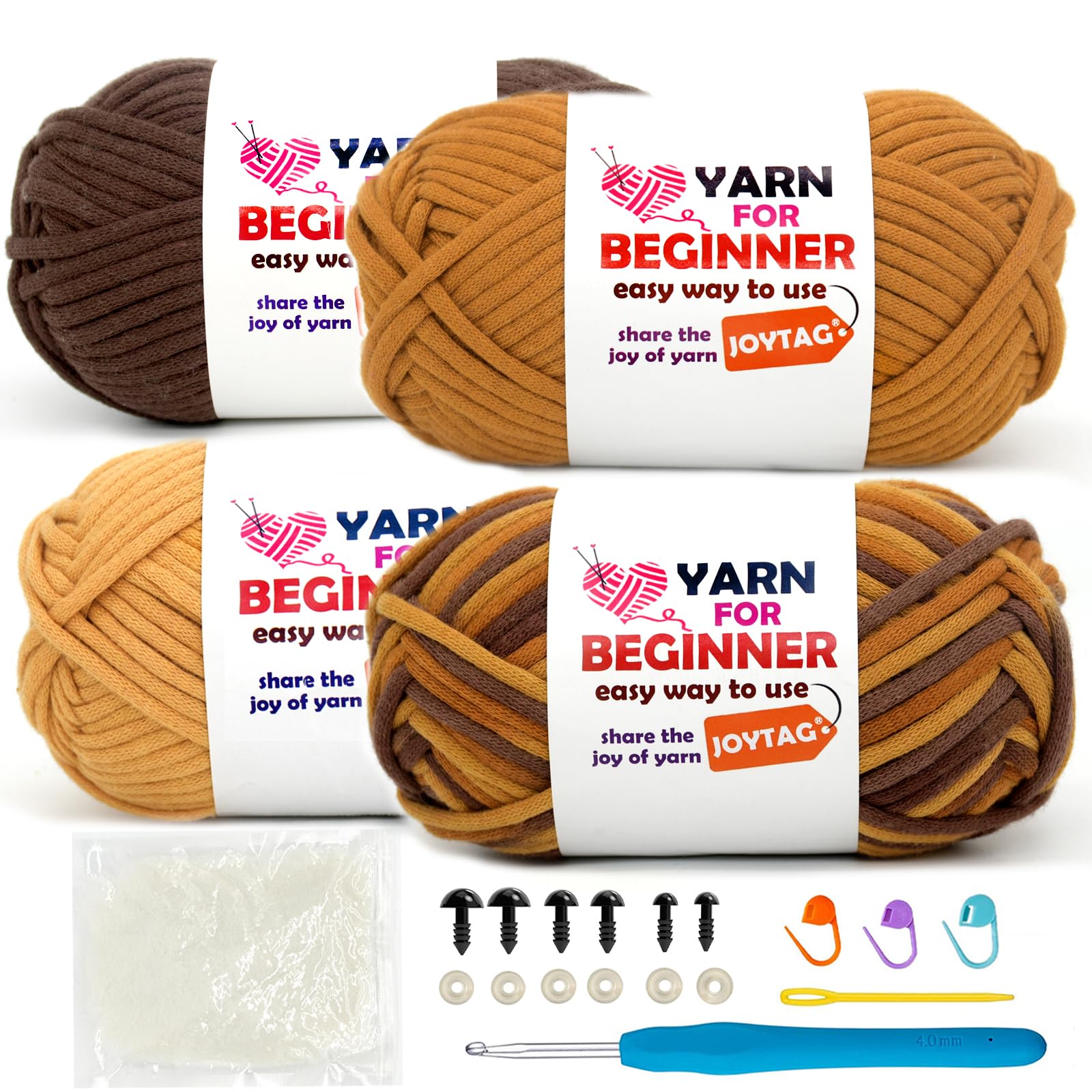 Hilo de ganchillo arcoíris para tejer amigurumis divertidos en tardes de manualidades en casa