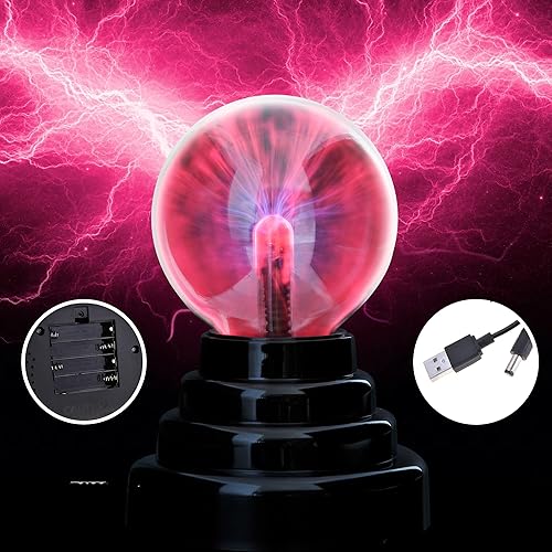 PowerTRC. Esfera de luz. De plasma, con entrada USB. Perfecta para fiestas.