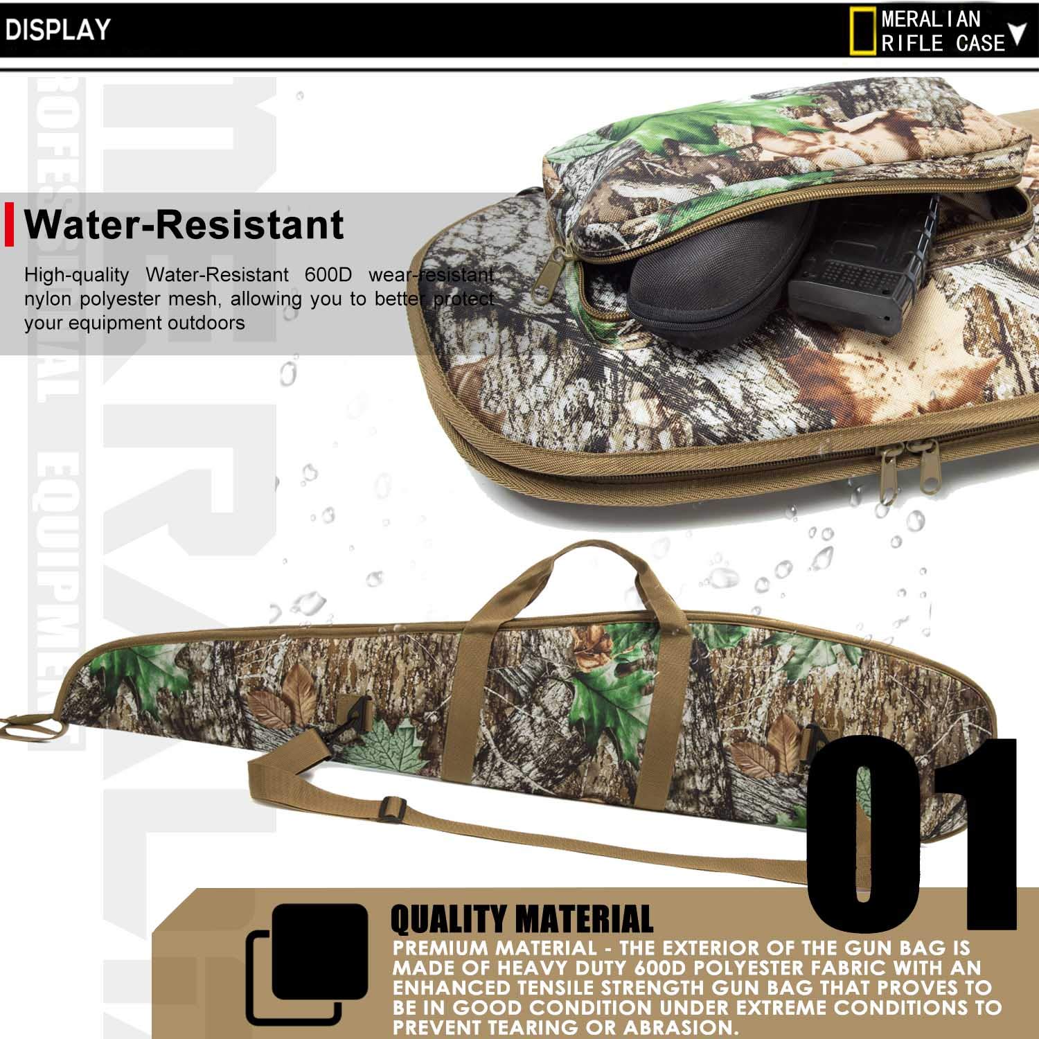 Snapklik.com : MERALIAN 44/48/52 Inch Rifle Case,Water-Resistant ...