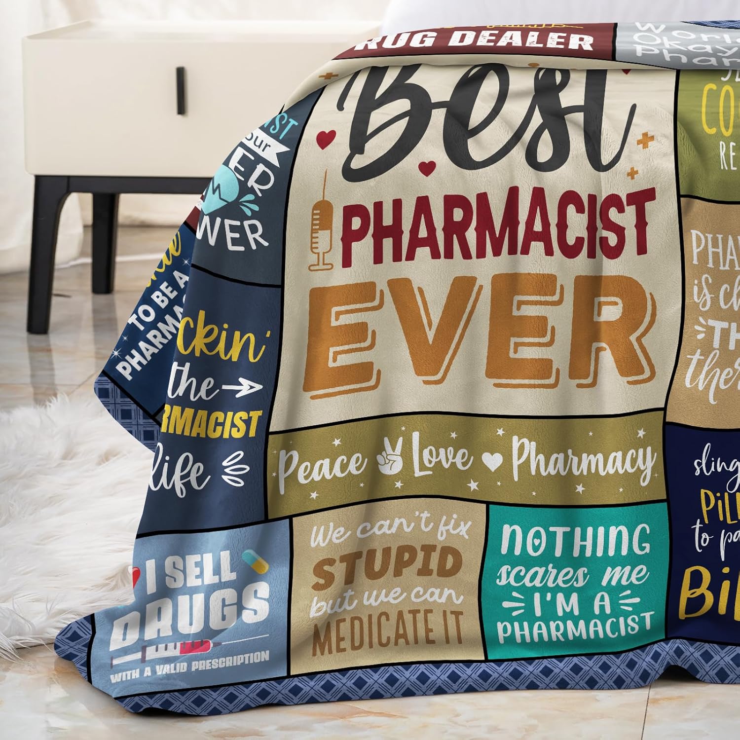 Pharmacist Gifts - Pharmacy Week/Day Gifts for Pharmacists - Pharmacy Technician Gifts for Women - Pharmacist Appreciation/Graduation Gift Ideas Blanket 60"X50"