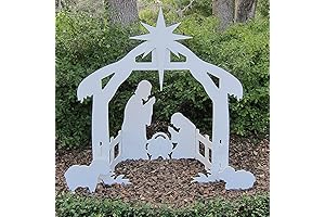 Outdoor Christmas Nativity Scene | Durable & Weatherproof Nativity Set for Yards & Lawns