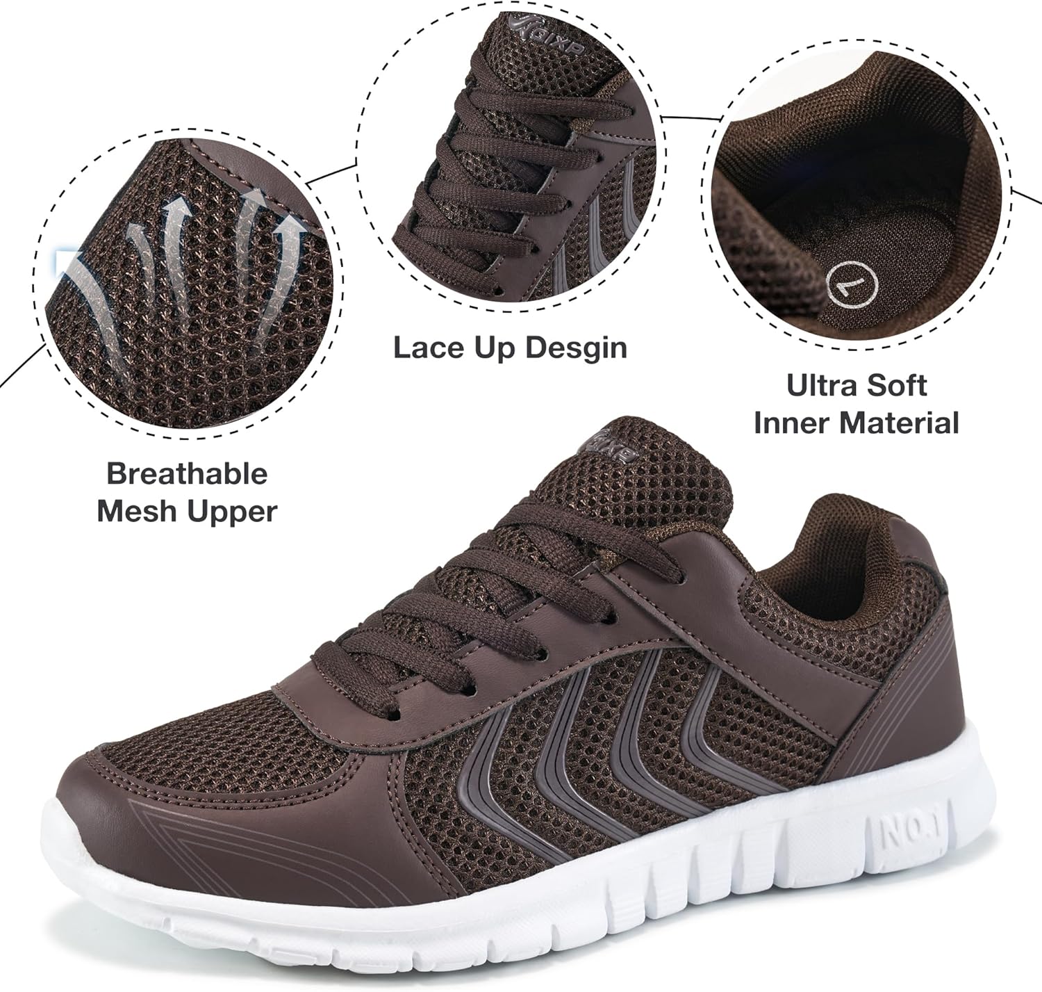 DUOYANGJIASHA Womens Sneakers Walking Shoes Comfortable Non Slip Tennis Shoes Breathable Lightweight Footwear for Casual Work - Image 4