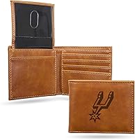 Vista 42 de Rico Industries - Cartera de diseño delgado con grabado láser de la NBA, cartera con grabado láser estilo billetera - Gran regalo