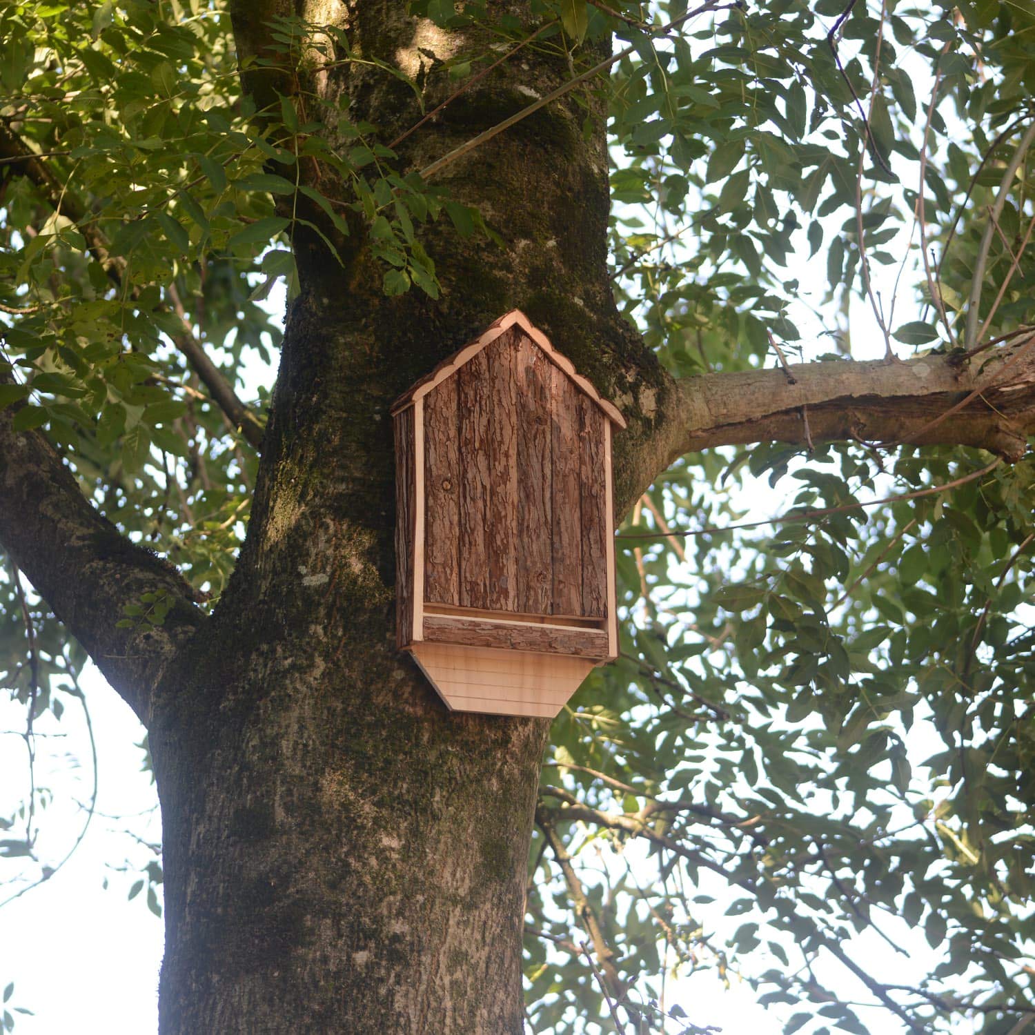 CKB LTD Fledermaushaus aus Holz für den Außenbereich – Hotel kann auch für den Winterschlaf verwendet Werden, Haus für den Garten, 30,5 x 6,5 x 46,5 cm