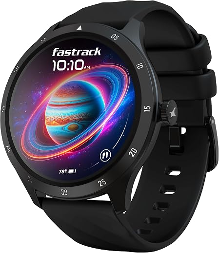 Fastrack Jupitor R2 Smart Watch, 1.38” TFT Display, 240 * 240 Pixel Resolution, SingleSync BT Calling, AI Voice Assistant,...