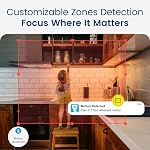 Litokam 2K Indoor Security Camera for Pet/Elder/Baby Monitor, Little elf Home WiFi Camera Motion Detection with Night Vision, Work with Alexa, 2 Pack
