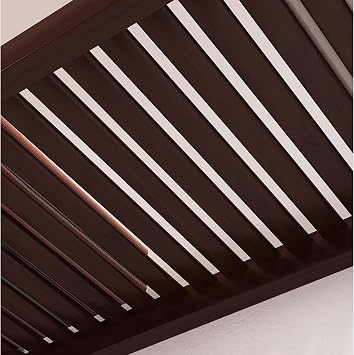 Wood Closet Organizer System with Shelves & Hanging Rods - Wall Mounted Walk-in Espresso Finish