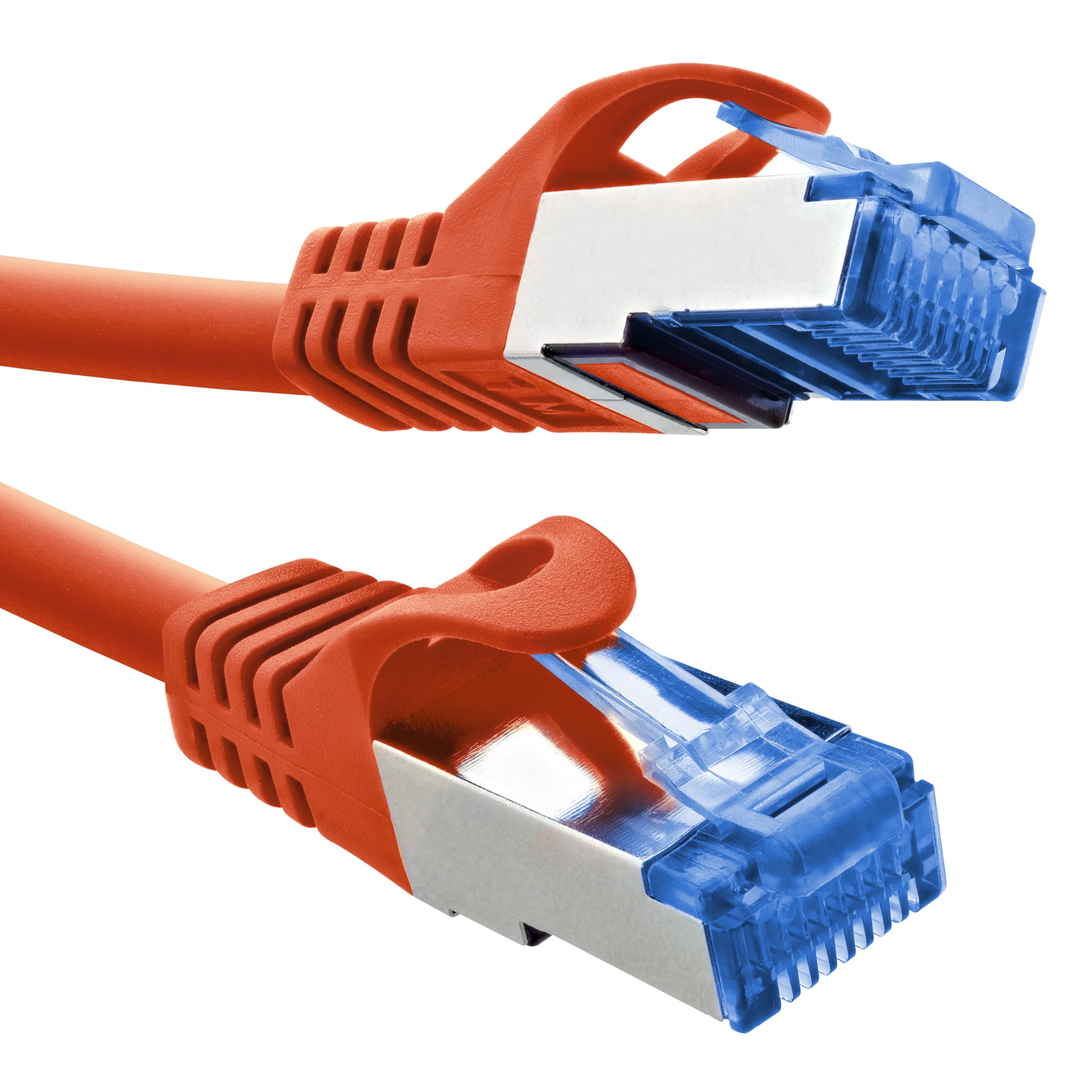 InLine® Patch Cable, Cat.6A, S/FTP, TPE (LSZH), CCA, PoE, LAN, Ethernet, Network Cable, RJ45 Gigabit, Red, 10 m, 72600R