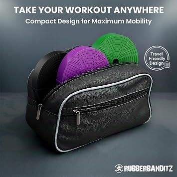 Combo Pull Up Assist Bands | Heavy Duty Resistance Exercise Bands for Powerlifting, Mobility, and Stretching | Resistance Bands for Working Out
