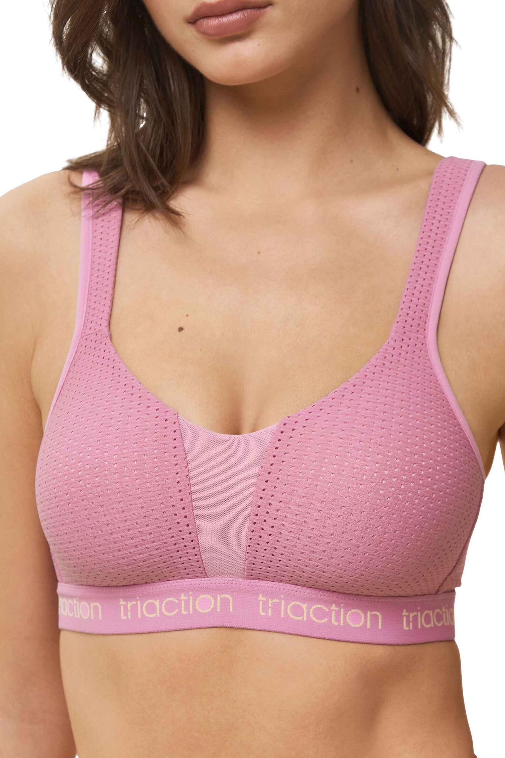 TriAction Women's Energy Lite N Ex Sports bra non-wired, Orchid, 38C