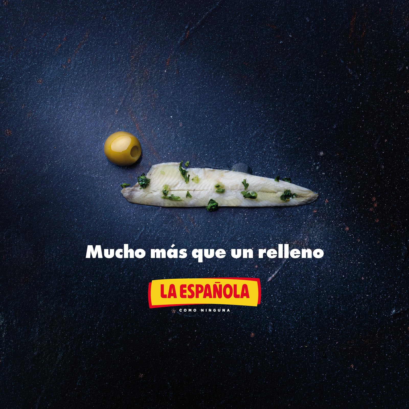 La Española Aceitunas Verdes Rellenas de Boquerón 300g Pack 12 Unidades Sin Gluten
