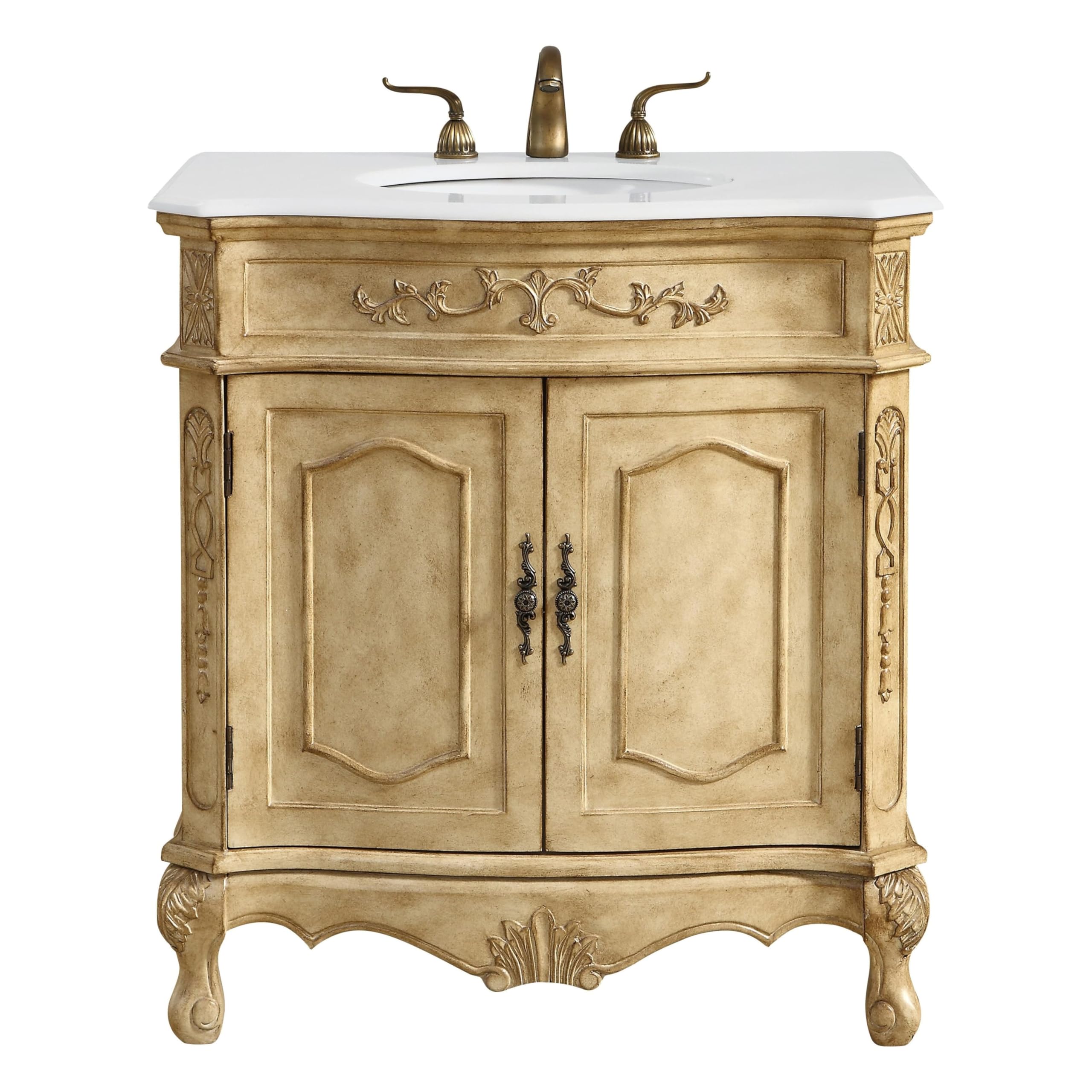 ARS Concepts 32-inch Antique Beige Vanity