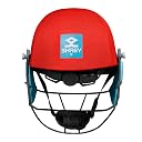 Shrey Prime Steel Fully Adjustable Grill Batting Cricket Helmet for Men's (Red, S) gallery image