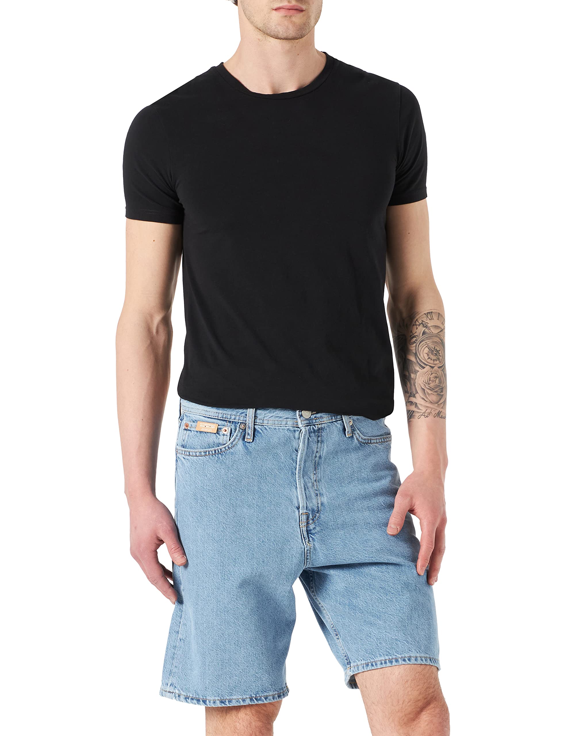 JACK&JONES Men's JJICHRIS Jjoriginal Shorts CJ 920 SN, Blue Denim, L