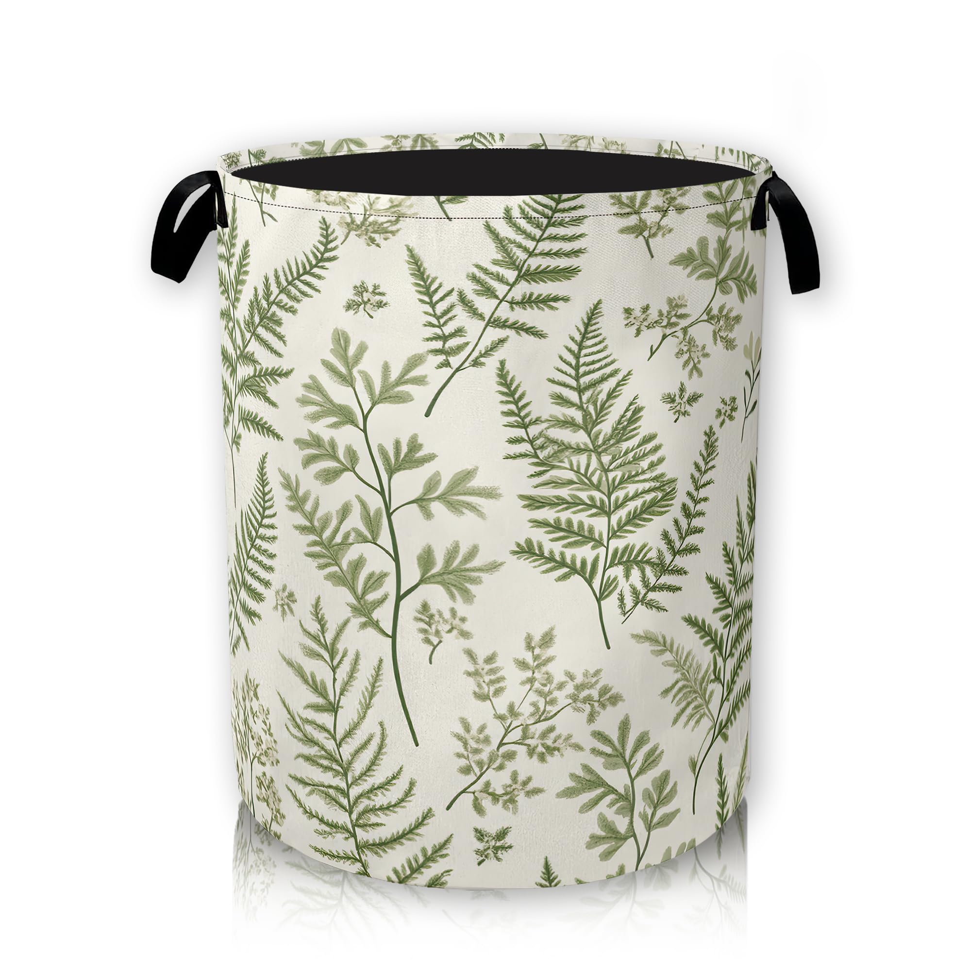 Laundry Hamper,Storage Bins Nursery Hamper Foldable with Waterproof for Kids Toys Room, College Dorms, Home,Gift Basket 66L( Sage Green )