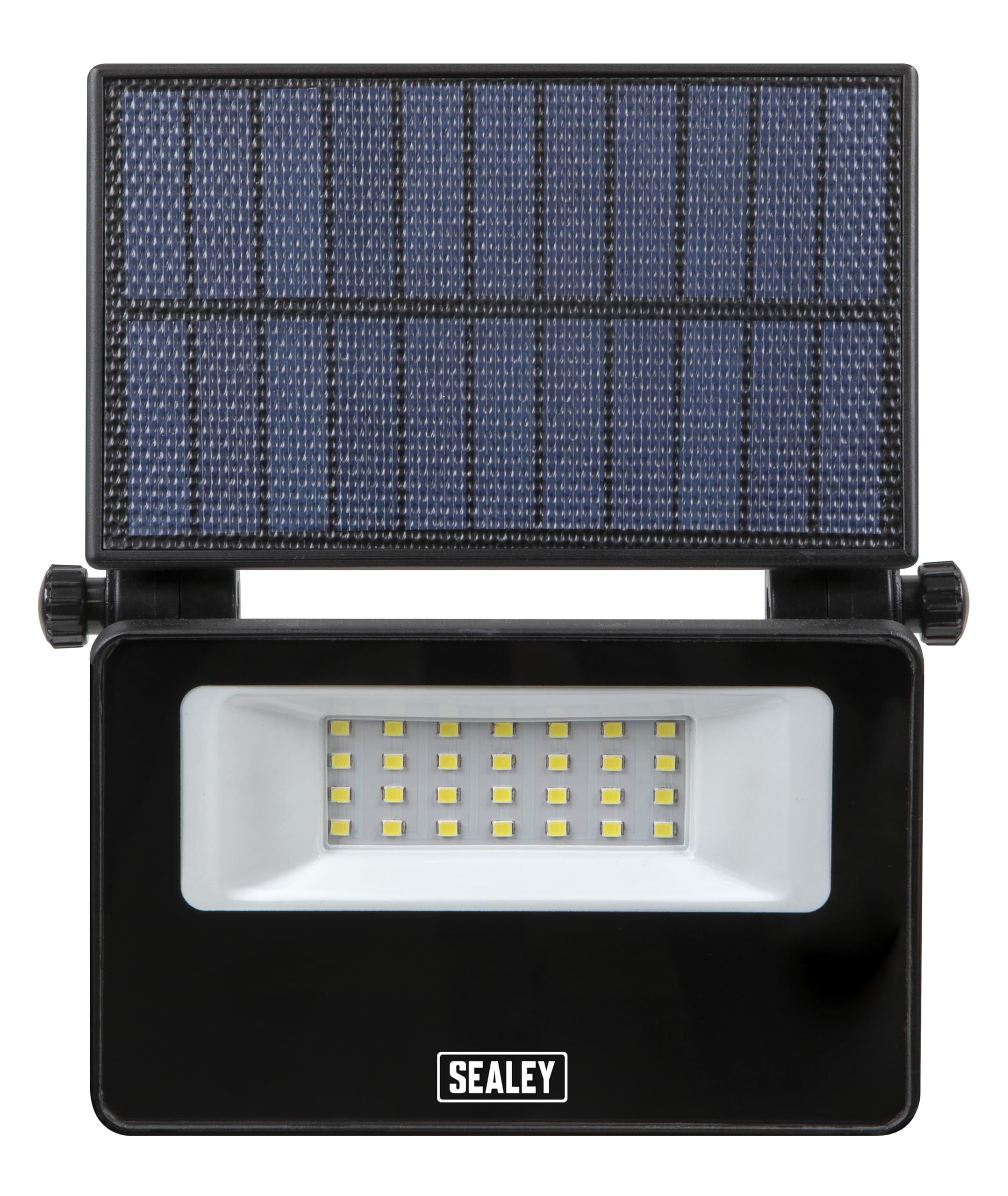 Sealey 20W SMD LED Extra-Slim Solar Floodlight with Wall Bracket - LED20S, Black - Image 3