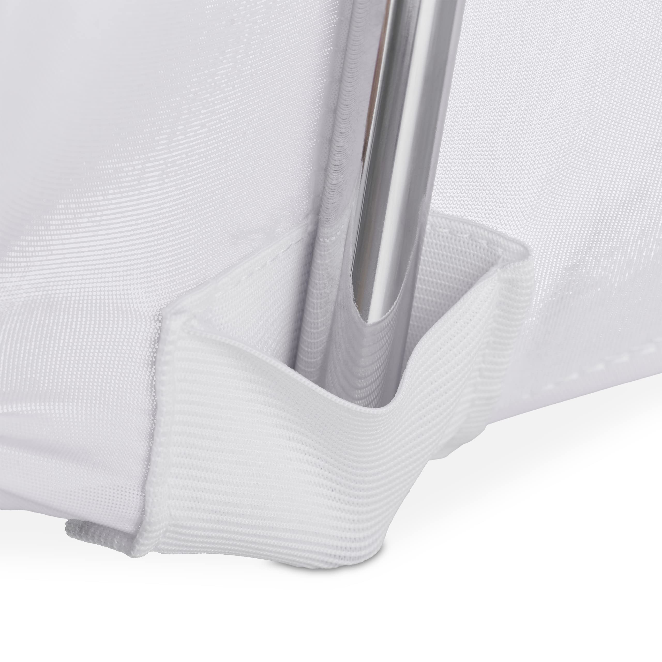 Relaxdays Fodera Coprisedia, Set da 4 Rivestimenti, Schienale, Copertura Universale, Arredamento, Decorazioni, Bianco