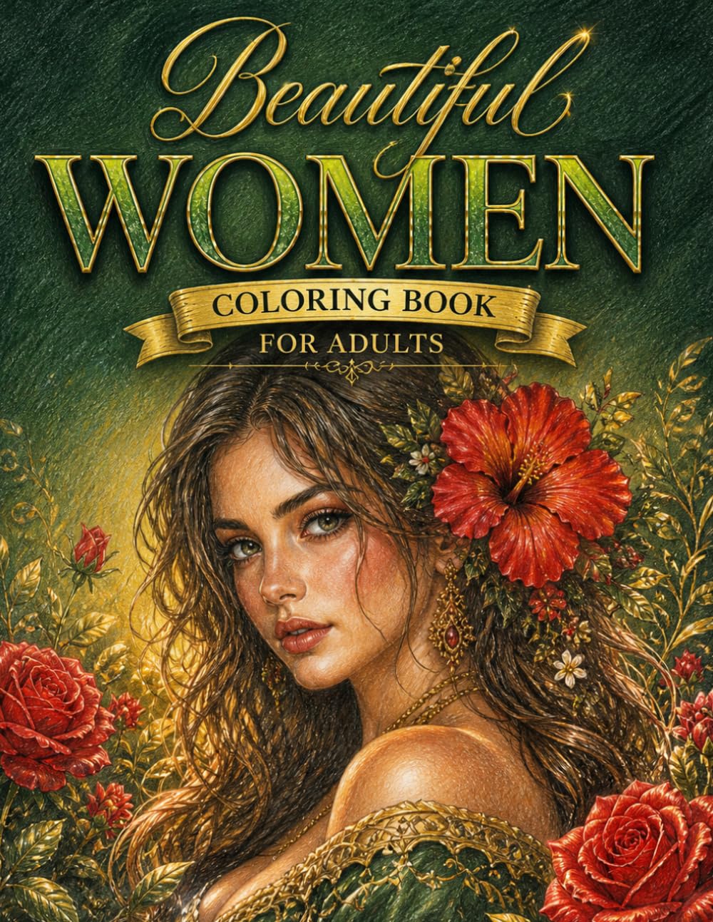Beautiful Women Coloring Book: Mindful Coloring Book Featuring 50+ Fashionable and Elegant Women For Teen and Adults