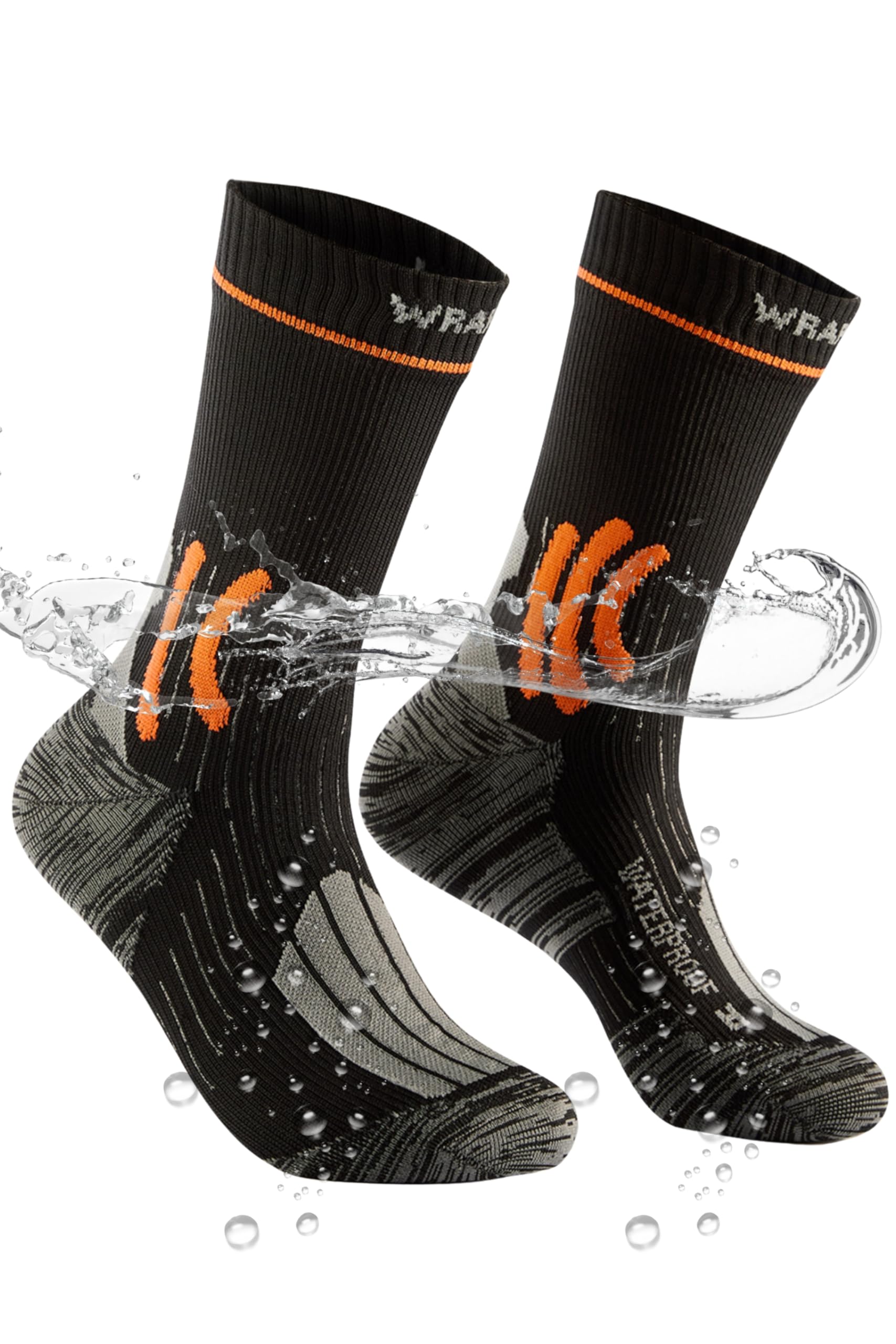 Waterproof Socks for Men, Waterproof Hiking Socks with Breathable Cushion Running, Hiking, Water Sports