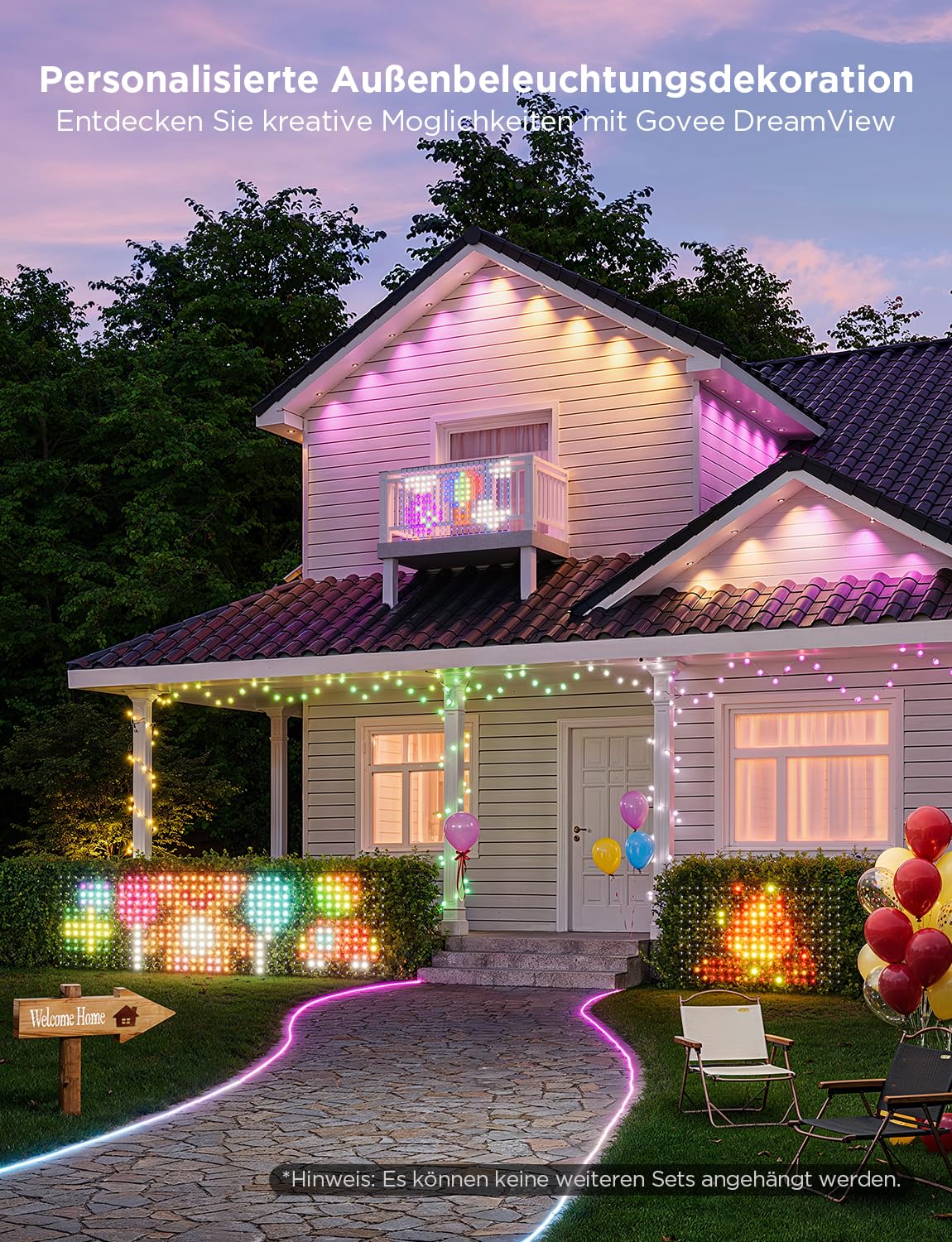Govee Smart Lichterkette Netz für Büsche, 0,87×2,9m mit 480 LEDs für Außen | kompatibel mit Alexa und Google Assistant, Lichternetz für Außen mit Vielfältigen Modi, DIY-Funktion, Wasserdicht gemäß IP65