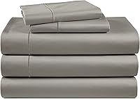 Vista 18 de Sábanas 100% de Algodón Egipcio Tamaño Queen - Naturalmente Refrescantes y Transpirables, Juego de Sábanas Queen de 4 Piezas con Tejido de Satén