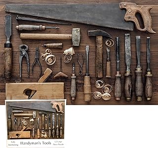 Handyman's Tools 12 Piece Puzzle | Puzzles for Men | Dementia Activities | Easy Puzzles for Seniors | Memory Care | Alzheimer's Gifts