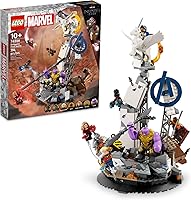 Vista 7 de LEGO Marvel Endgame Final Battle, modelo de los Vengadores para construir y exhibir, set de juego coleccionable de Marvel con 6 minifiguras