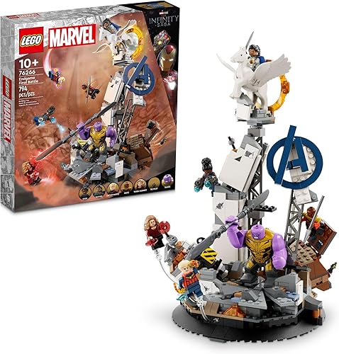 Miniatura 7 de LEGO Marvel Endgame Final Battle, modelo de los Vengadores para construir y exhibir, set de juego coleccionable de Marvel con 6 minifiguras