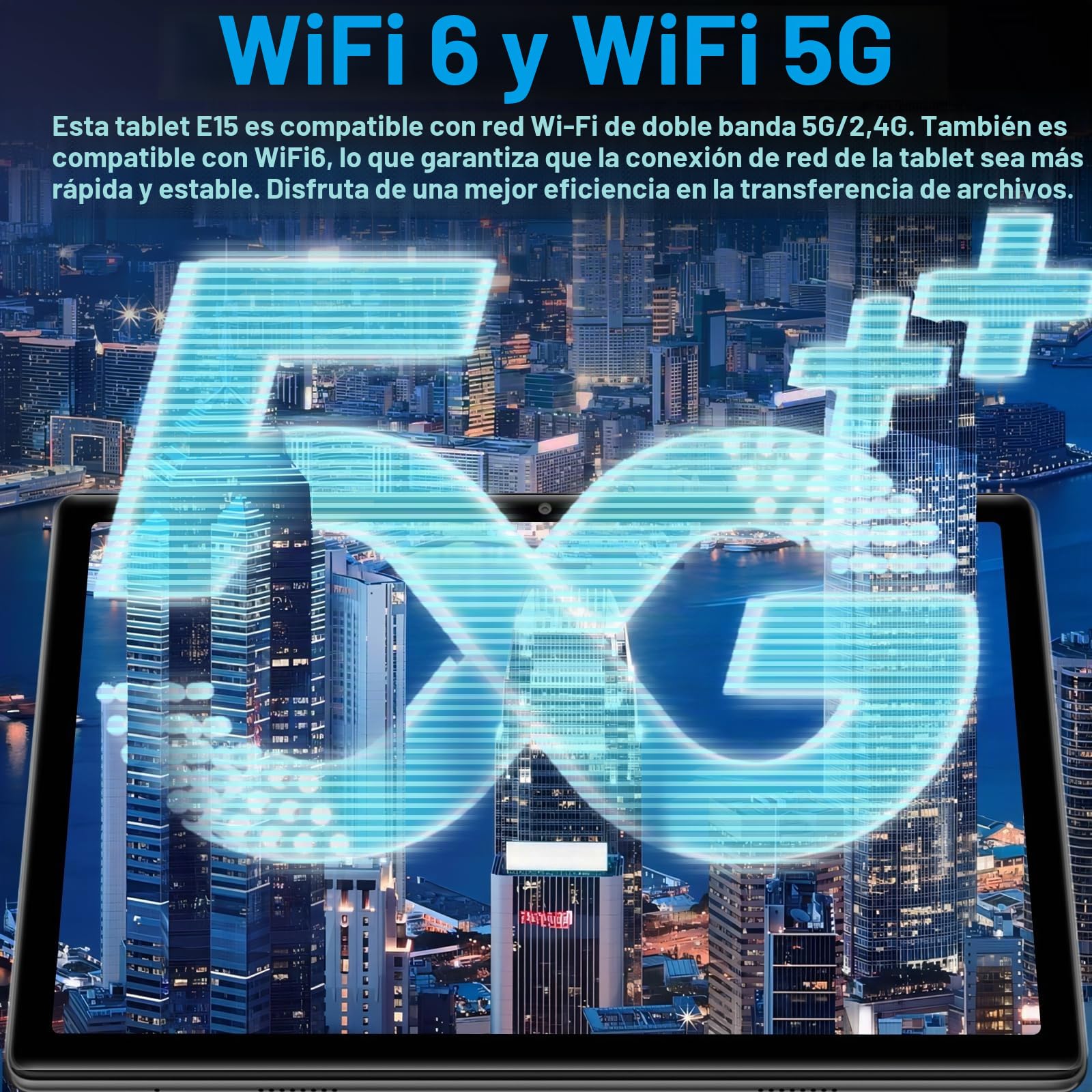 Tablet Android Tablet 10 Pulgadas, 20GB RAM+128GB ROM/TF 1TB, Octa-Core 2.0 GHz, WiFi 6, Bluetooth 5.0, Batería 6000mAh, 5MP+8MP, Widevine L1, GMS, GPS, Tablet con Funda, Ratón & Teclado - Negro