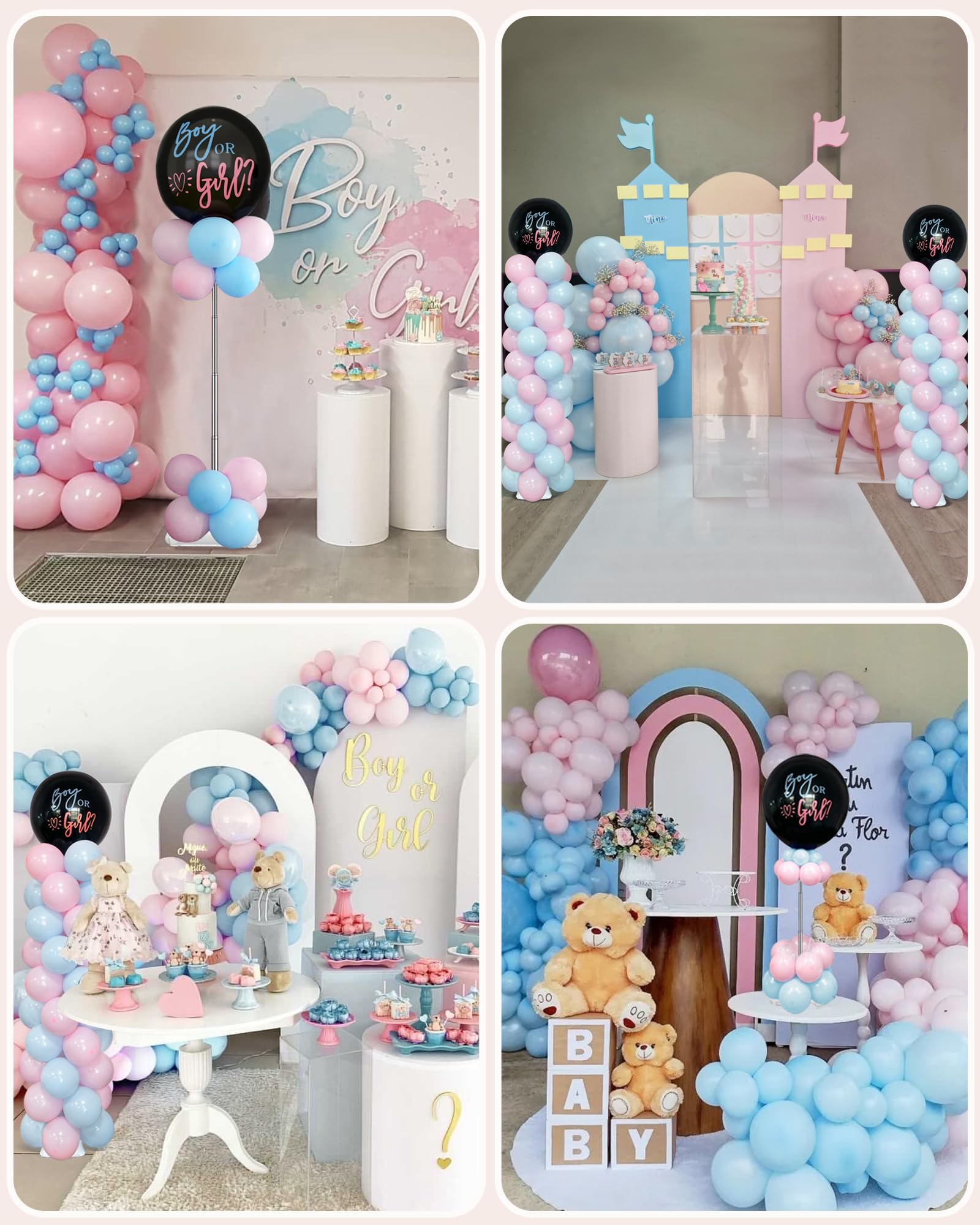 1/2set regolabile K colonna palloncino palloncini torre pilastro riutilizzabile metallo telescopico Ballon Stander per la decorazione di nozze di compleanno  15