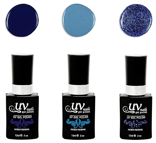 Hella - Juego de 3 esmaltes en gel UV o LED