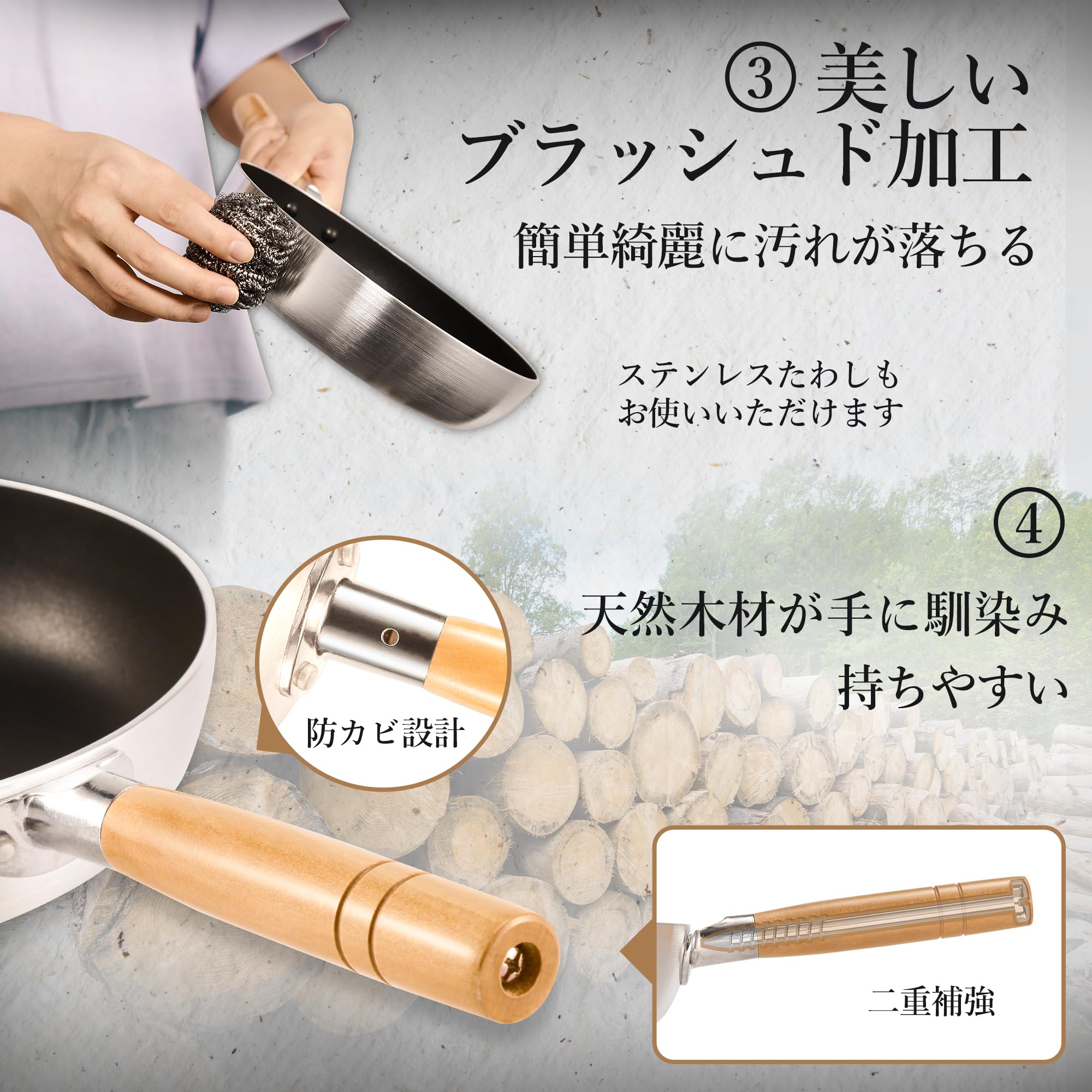 Amazon | フライパン 20cm ih フライパン IH・ガス火対応 厚底 アルミ