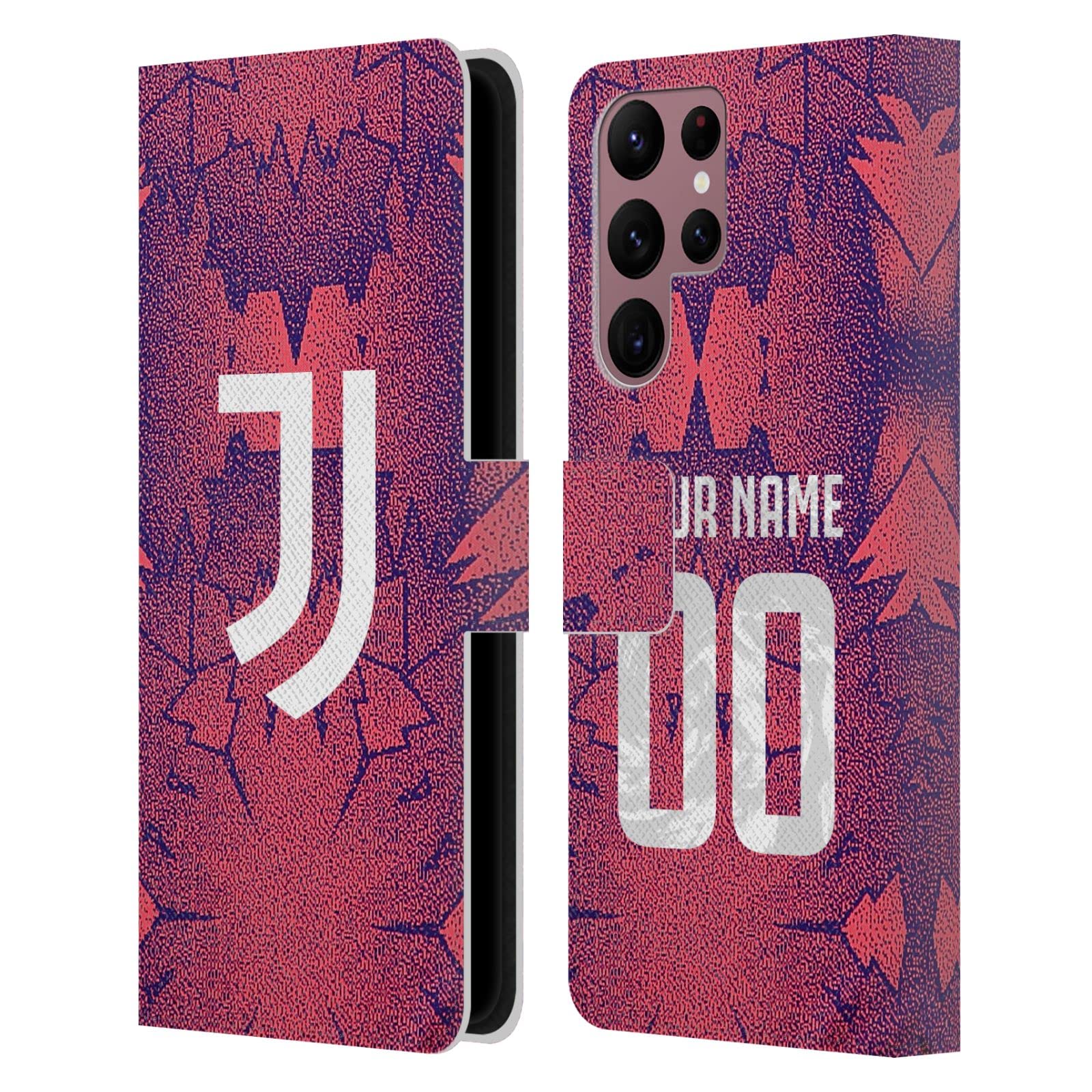 Carcasa Juventus Samsung S22 Ultra funda de cuero libro oficial tercera equipación 8