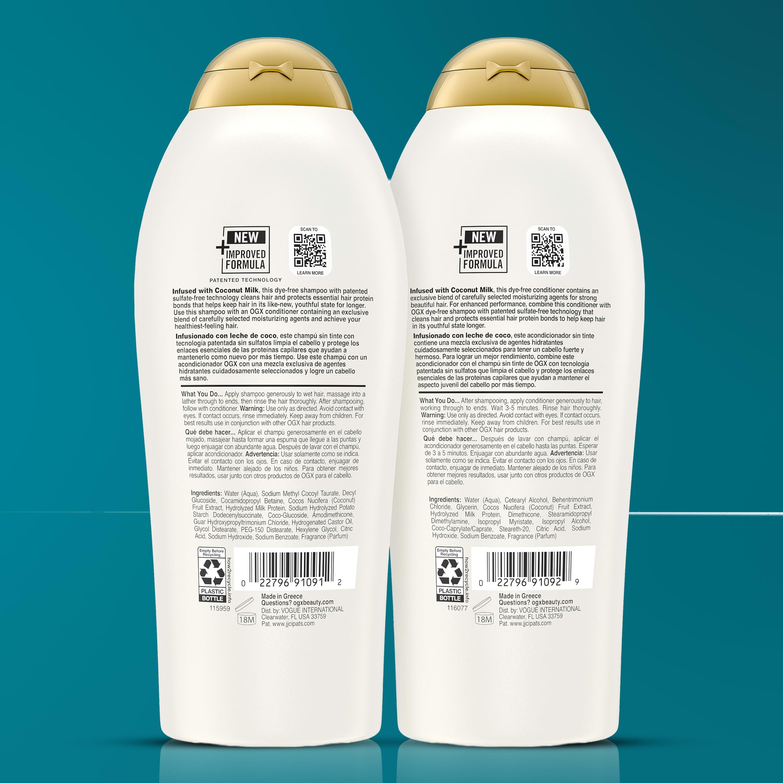 OGX Nourishing + Coconut Milk Shampoo and Conditioner Set