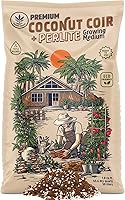Vista 1 de Happy Trees Coco Coir and Perlite 70/30 Medio de cultivo, mezcla para macetas, inicio de semillas, triple lavado de calidad premium para baja