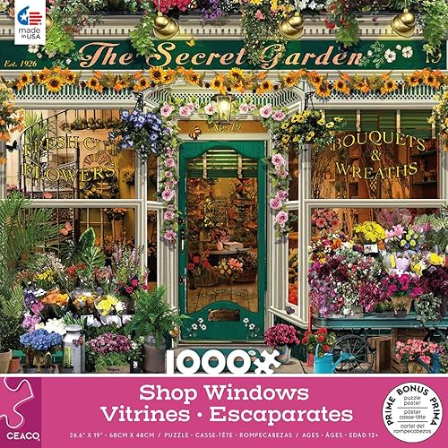 Miniatura 3 de Ceaco - Compra ventanas - The Secret Garden - Rompecabezas de 1000 piezas