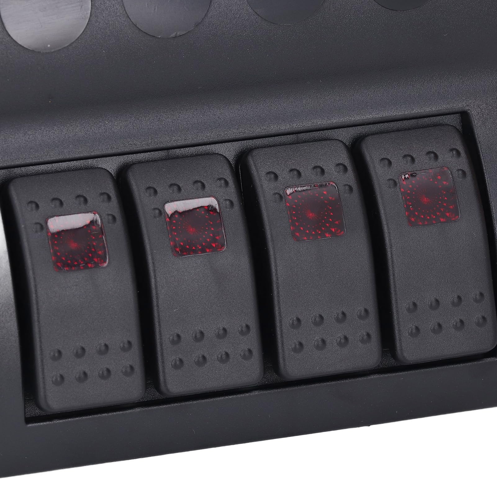 Panel de Interruptor Marino de 4 Bandas IP65 Panel de Interruptor de Encendido y Apagado Precableado a Prueba de Agua con Protector de Sobrecarga Control Fácil Barco RV DC12V 24V