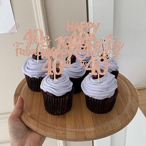 Miniatura 98 de Rsstarxi Paquete de 30 adornos para cupcakes de 15 cumpleaños con purpurina Mis Membrillo 15 desde 2010 Feliz 15º Cupcake Toppers Quince Cheers to