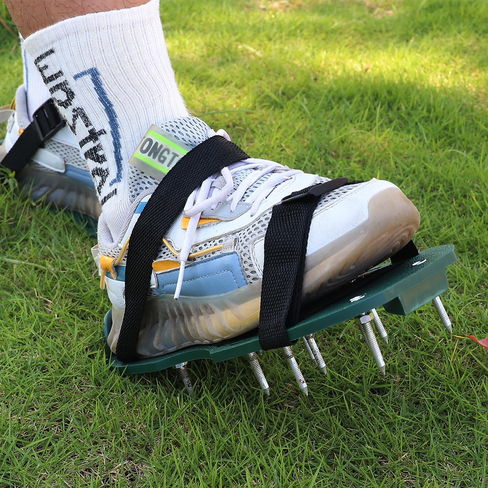POPETPOP 8pcs Lawn Spike Laces Spiked Garden Shoes Garden Lawn Aerator Shoes Lawn Aerator Sandals Yard Aerator Shoes Lawn Spike Shoes Straps Grass Aerator Shoes Manual Scarf Shoes Nylon - Image 4
