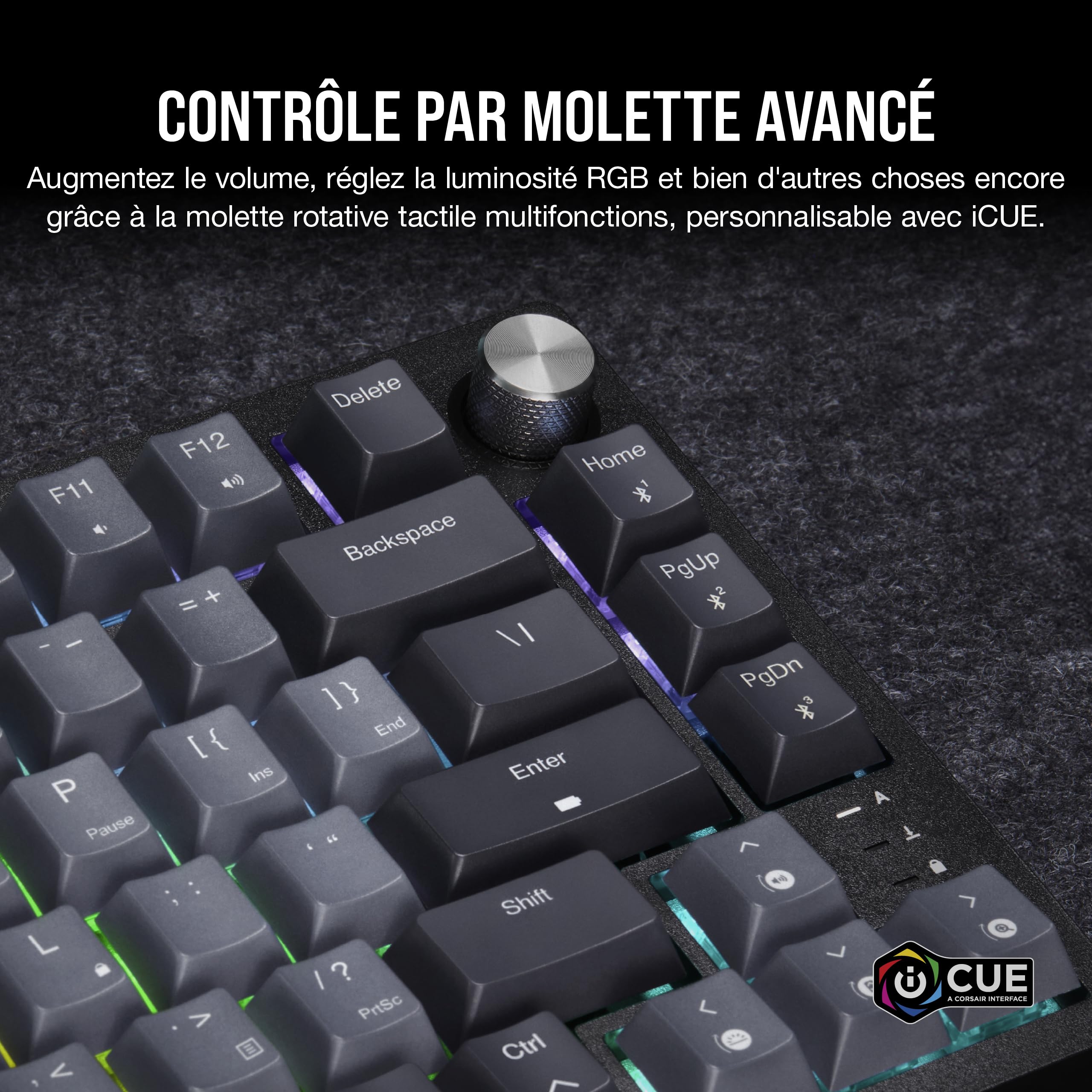 Corsair K65 Plus Wireless 75% RGB Mechanical Gaming Clavier – Noir