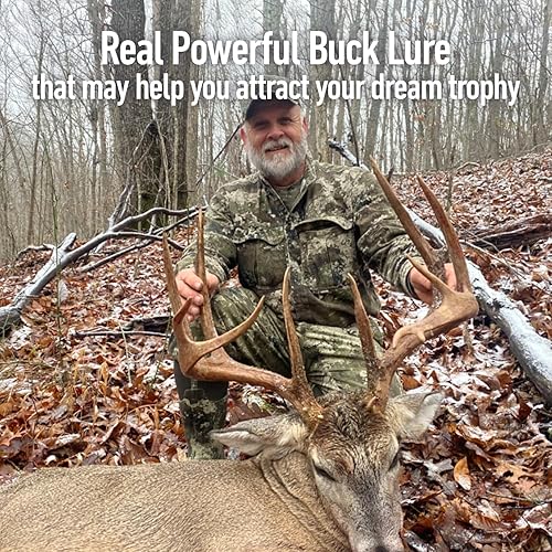 Miniatura 2 de Aroma para cazar, extracto que atrae ciervos de cola blanca, aromas de ciervo en calor y atrayentes, señuelos de raspadura falsa de Doe Pee, mechas