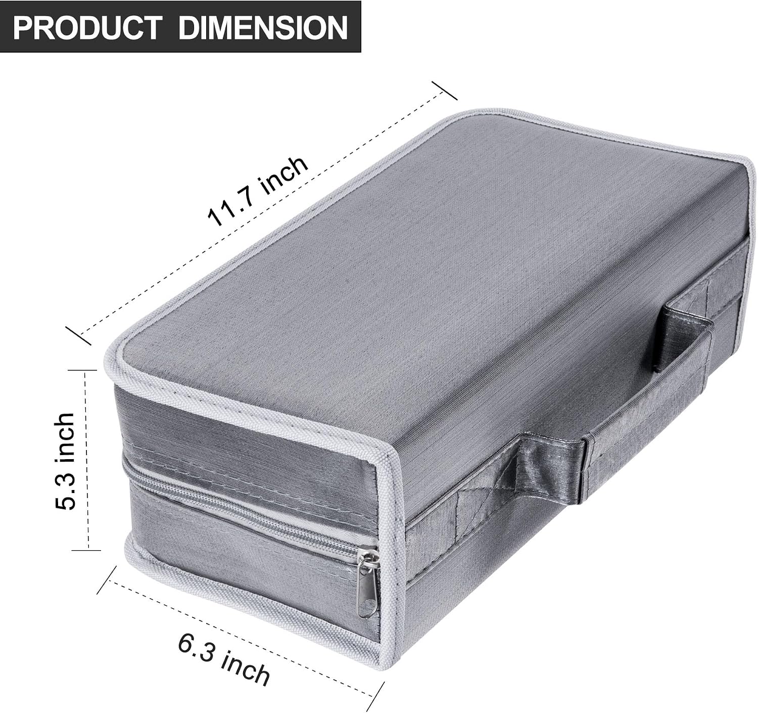 Siveit DVD/CD Case Organizer - 160 Capacity Holder, Portable Wallet Binder for Home & Travel (Black, Silver)