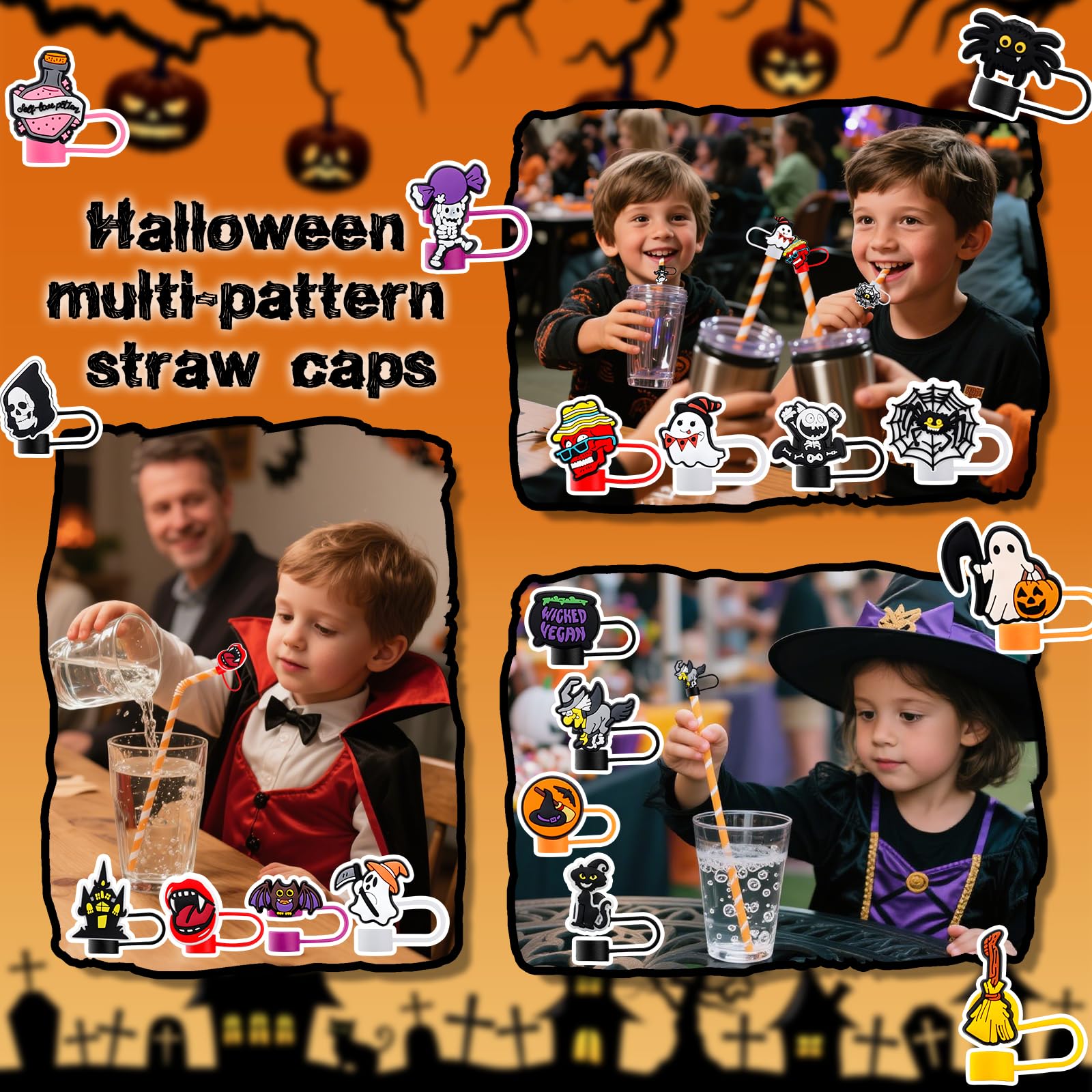 Cute Straw Covers for Tumblers - Party Gifts -7