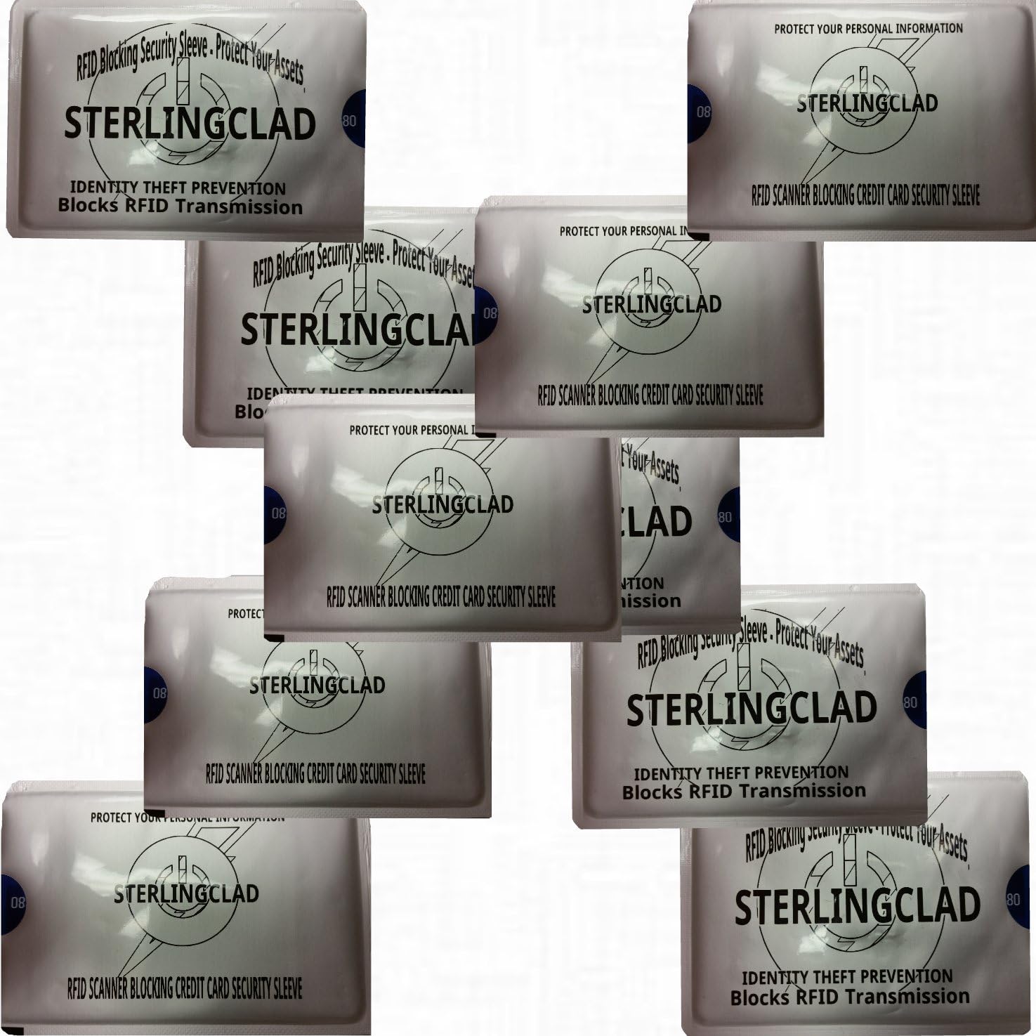 Best Stocking Stuffer - RFID Blocking Credit Card Sleeves - 10 Credit Card Holding Shields to Prevent Identity Theft - Fits Easily Into Any Wallet - Stop Radio Frequency ID Thieves in Their Tracks