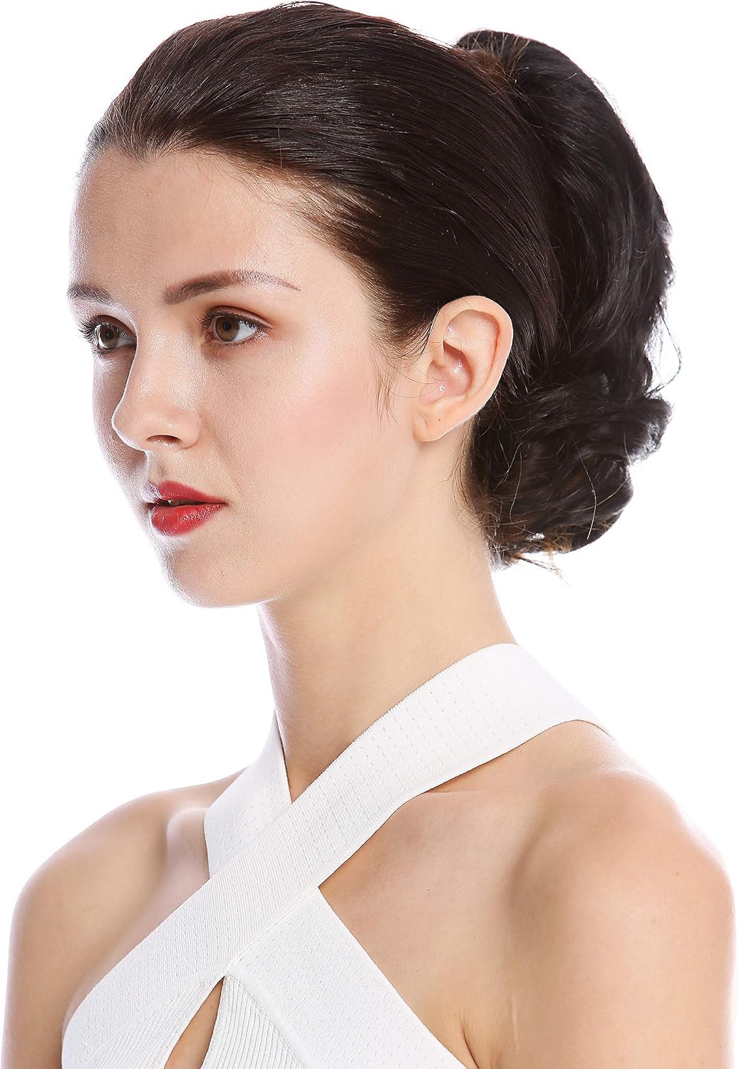 WIG ME UP - 1028-V-1 Ponytail Hairpiece Extensions short great volume wavy black 8inch, black (1) - Image 4