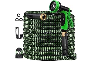 50 ft Garden Hose - Lightweight Flexible Expanding Hose
