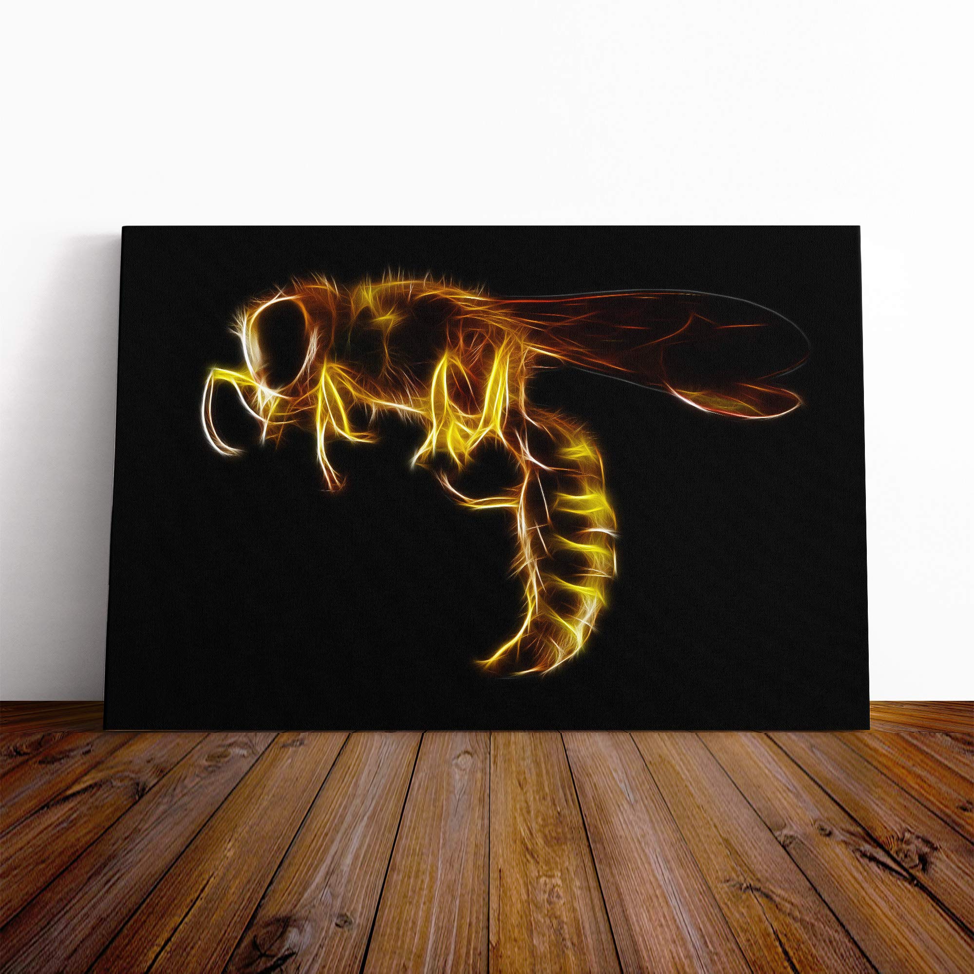 Wasp Flame Canvas Print | Gallery Wrapped 30mm Frame Wall Art | 30x20 inches | Ready to Hang | Abstract Picture | Living Room Bedroom Lounge Office