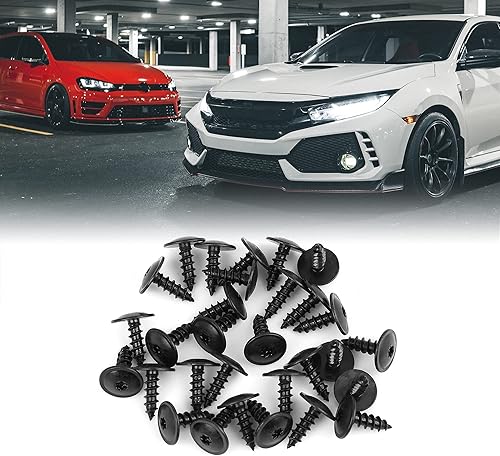 Miniatura 2 de uxcell 30pcs Tornillo Retenedor Guardabarros Liner Bajo Cubierta Tornillo para Audi N90974701